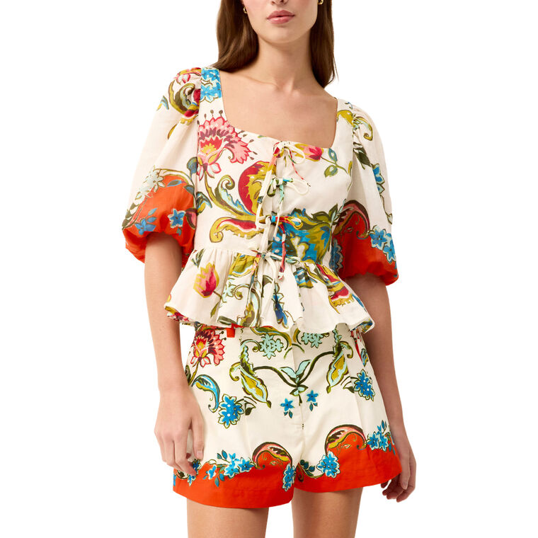 Tora Puff Sleeve Top image number null