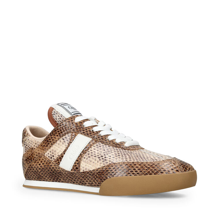 Kick 55mm Snakeskin-Embossed Leather Sneaker image number null