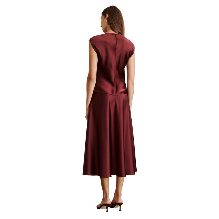 Robin Cap Sleeve Satin Top image number null