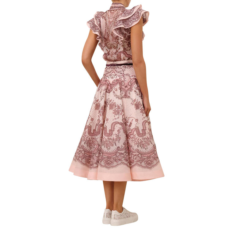 Crush Frilled Fitted Blouse image number null