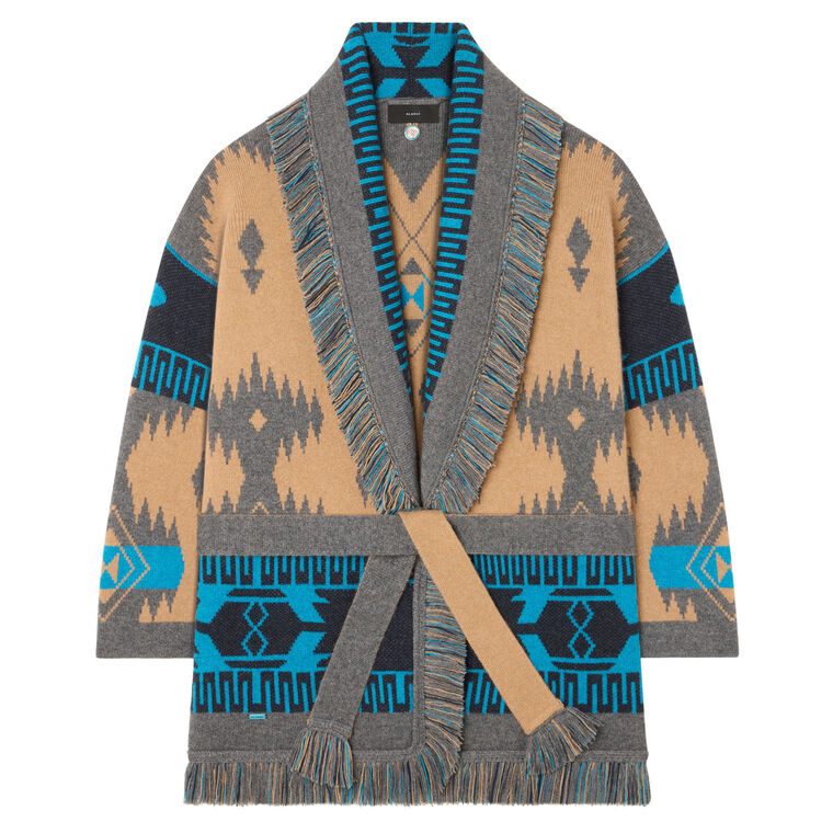 Icon Jacquard Cashmere Cardigan image number null