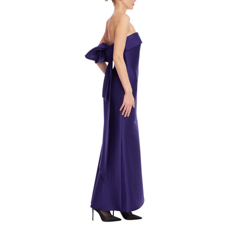 Strapless Mermaid Gown with Bow Back image number null