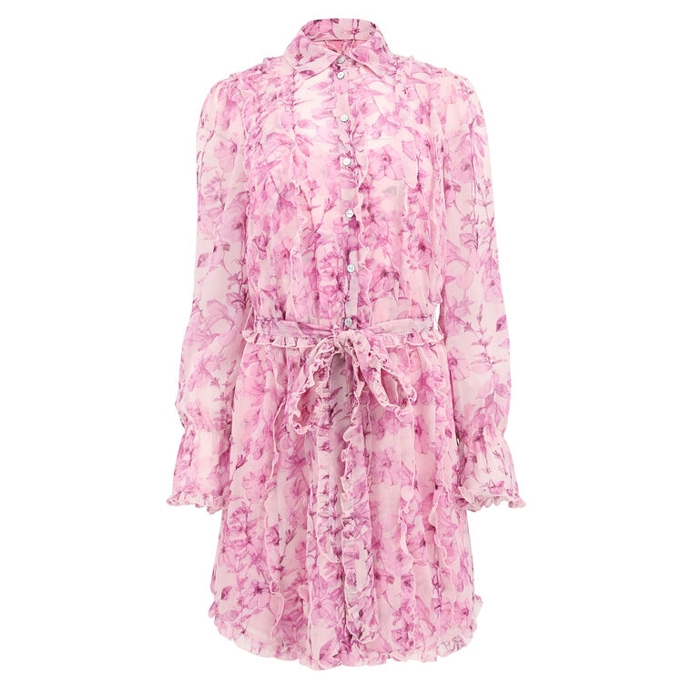 Estelle Chiffon Floral Mini Dress image number null