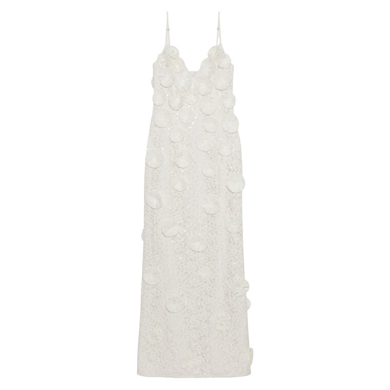 Maven Floral Raffia Gown image number null