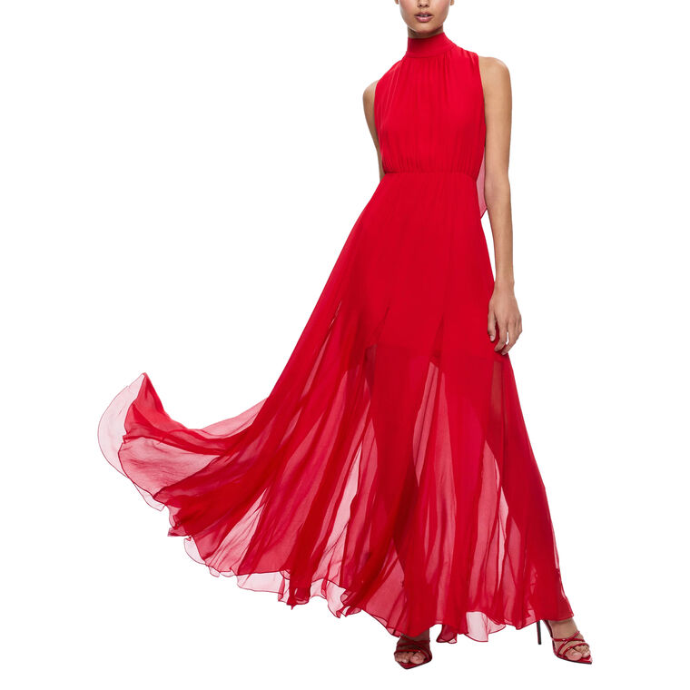 Dita Cowl Back Godet Maxi Dress image number null