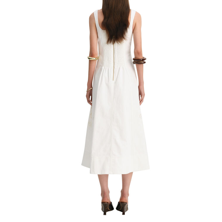 Halo Embroidered Midi Dress image number null