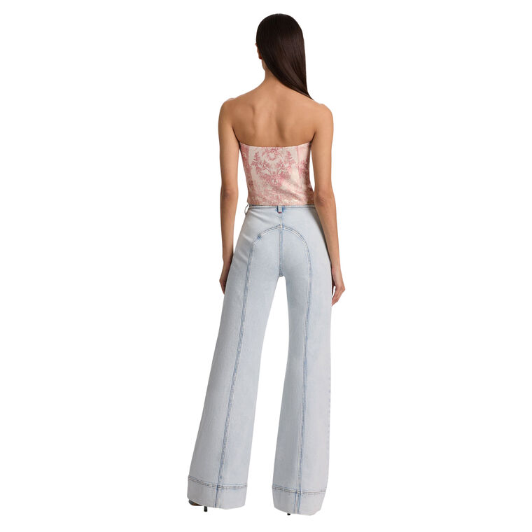 Kelcey Strapless Jacquard Vest Top image number null