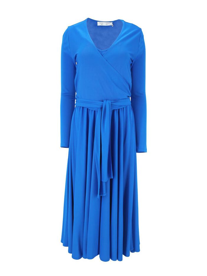 Matte Crepe Wrap Dress image number null
