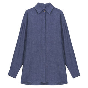 Organic Linen Oversized Portrait Shirt