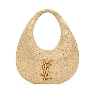 Icare Hobo Bag In Raffia Crochet