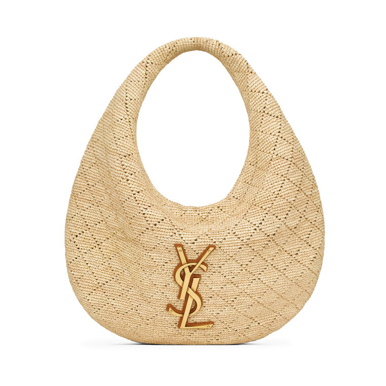 Icare Hobo Bag In Raffia Crochet image number null