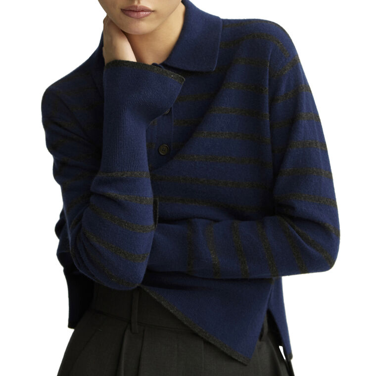 Broome Striped Polo image number null
