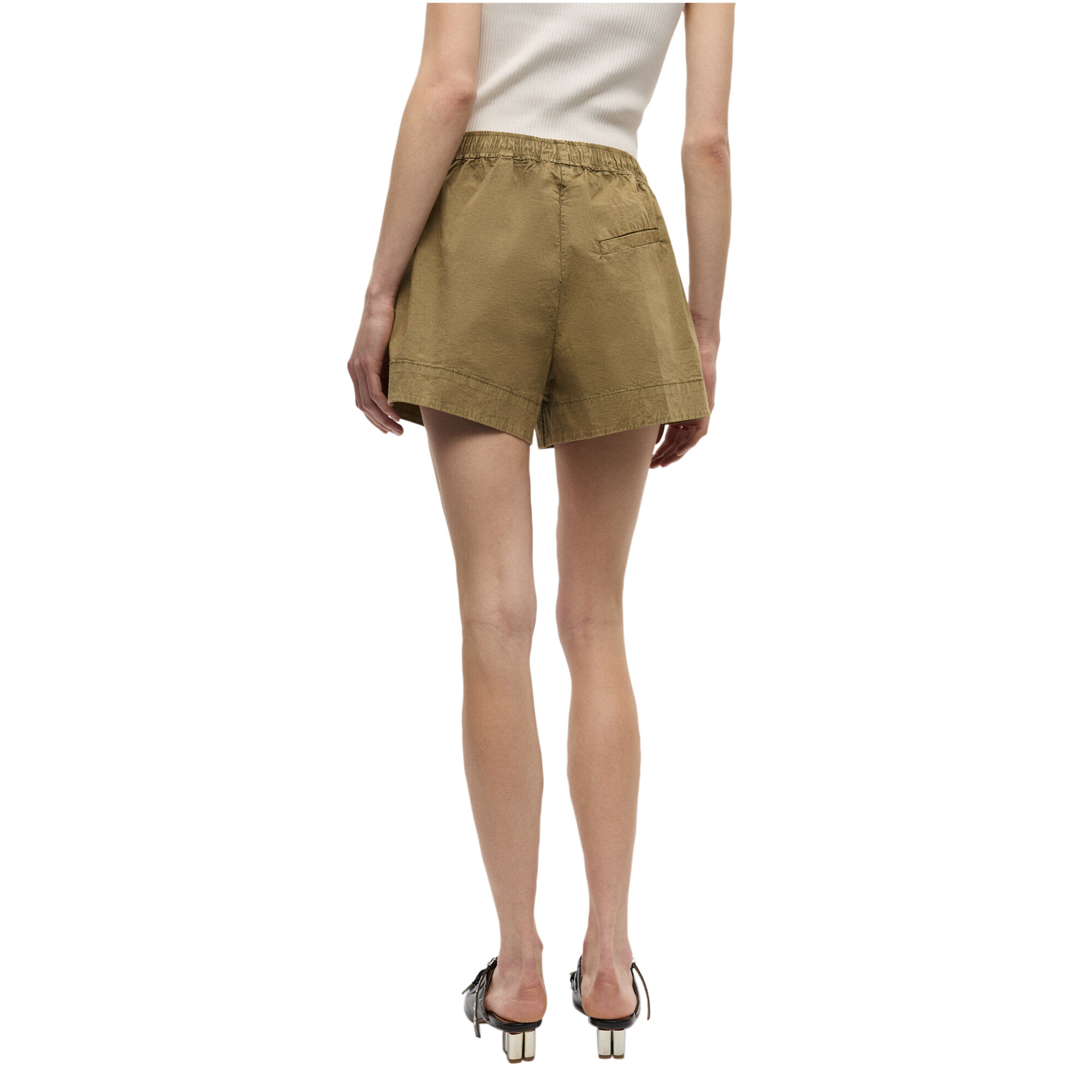 ショートパンツ TWIN SET 'Oval T' shorts White 251TP2593 TRATTO [ 31-7251340 ] T/C変形ｻｰﾏﾙ【ｼｮｰﾄﾊﾟﾝﾂ】 - ﾈｲﾋ