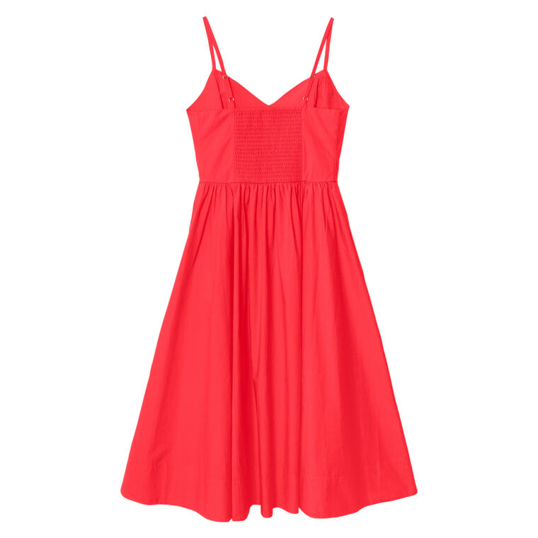 Bardot Sleeveless Poplin Midi Dress image number null