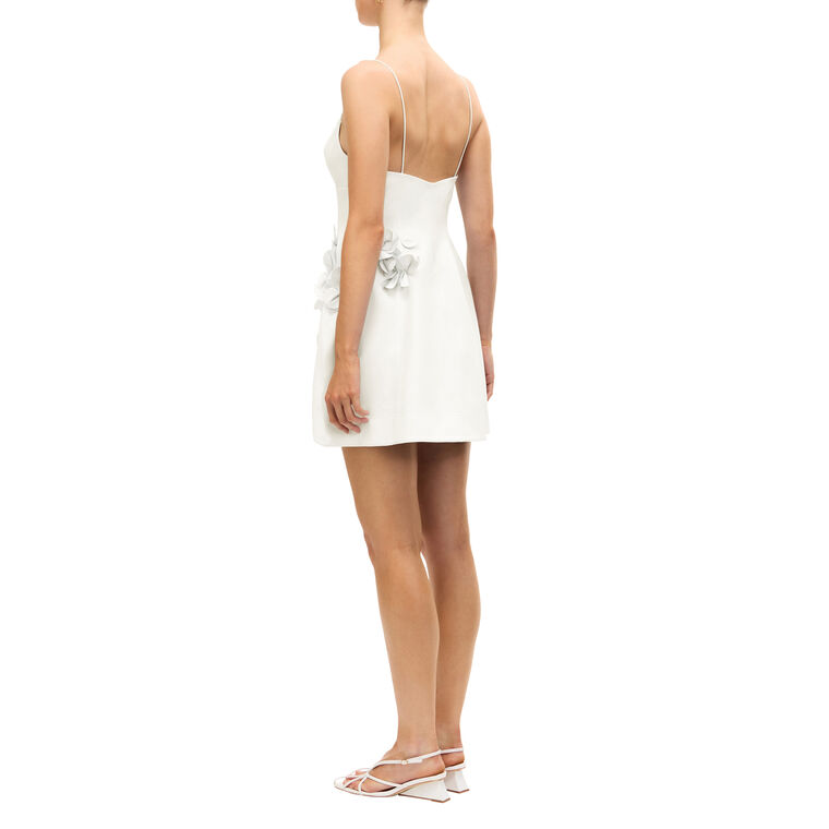 Billy Sleeveless 3D Floral Applique Mini Dress image number null