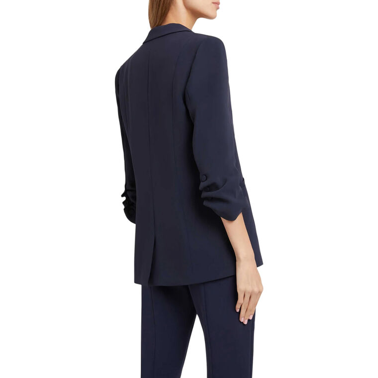 Crepe Khloe 3/4 Sleeve Blazer image number null
