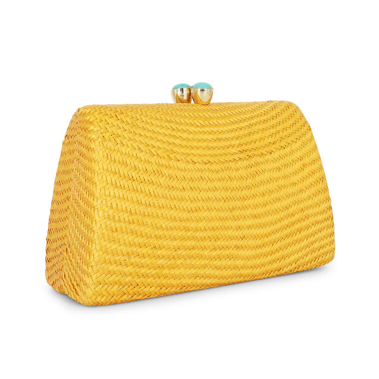 Candice Bun Straw Clutch image number null