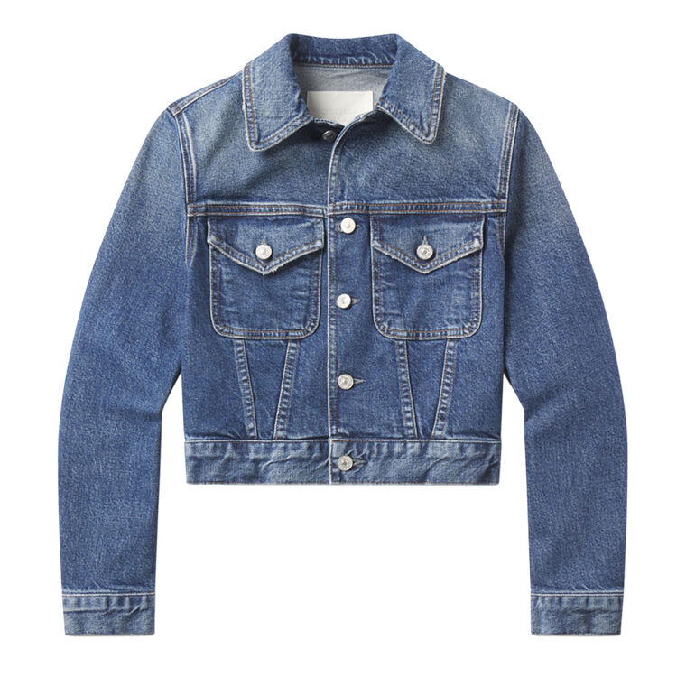 Charisse Shrunken Denim Jacket image number null