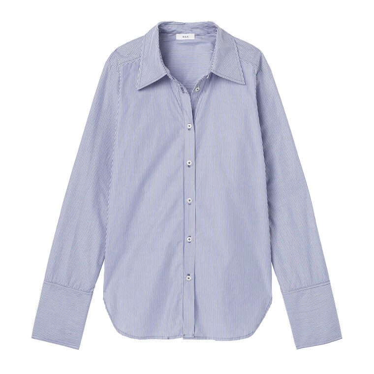 Aiden Striped Cotton Top image number null