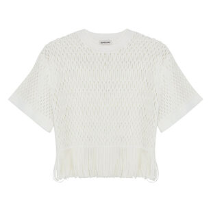 Enzo Lattice Knit T-Shirt