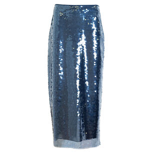 Khia Sequin Midi Skirt