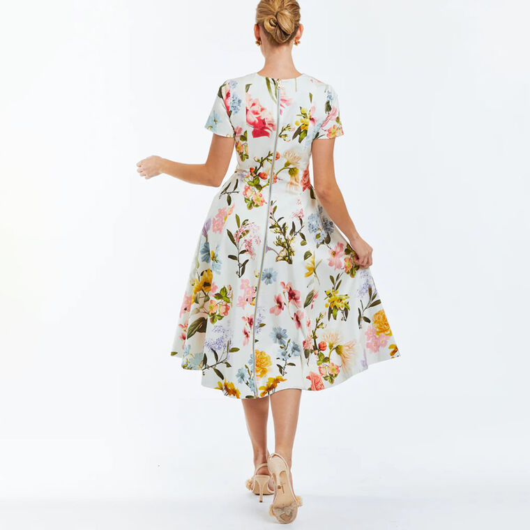 Lia Reversible Belted Midi Dress image number null