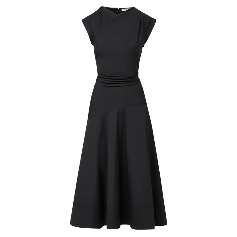 Lisette Cap Sleeve Ruched Midi Dress image number null