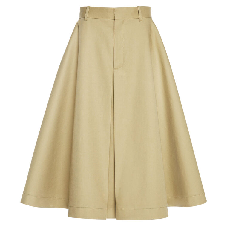 Cotton Twill A-Line Skirt image number null