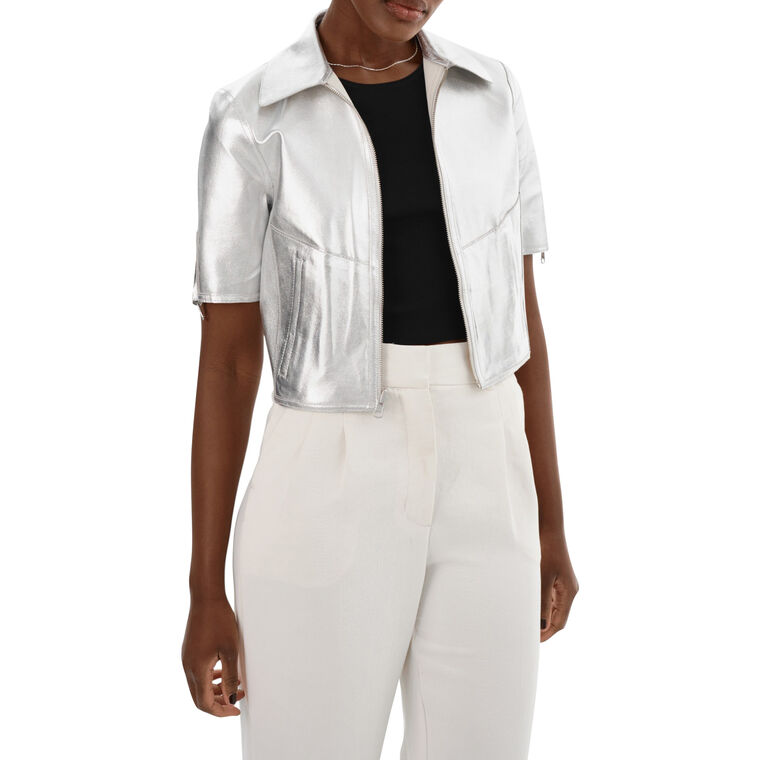 Sevana Reversible Leather Jacket image number null