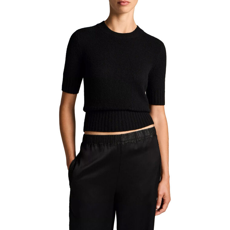 High Rib Cashmere Blend Tee image number null