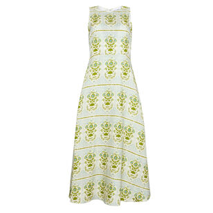 Faith Sleeveless Trellis Midi Dress