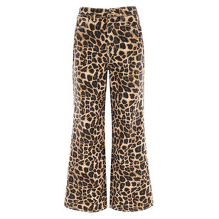 Taylor Leopard Wide-Leg Jean