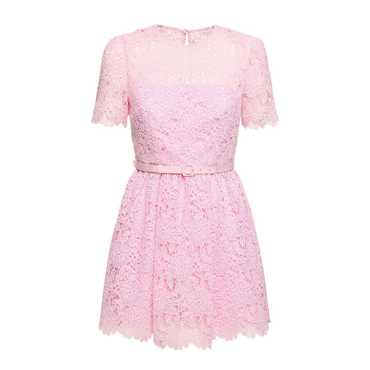 Guipure Lace Mini Dress image number null