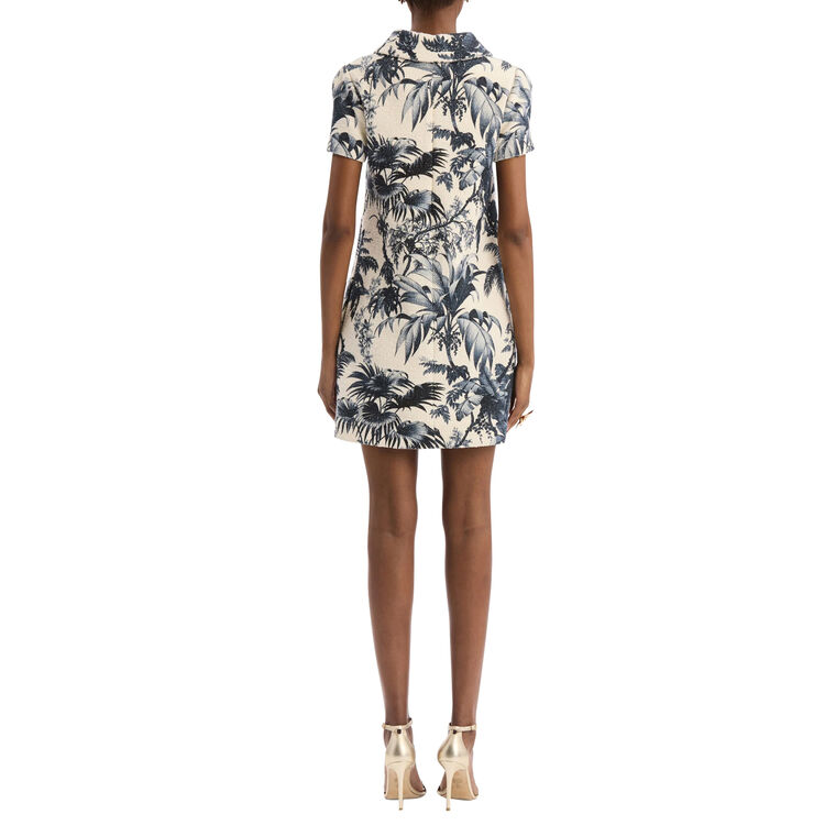 Palm Leaves Shift Dress image number null