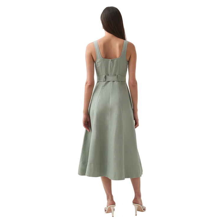 Clay Belted Midi Dress image number null