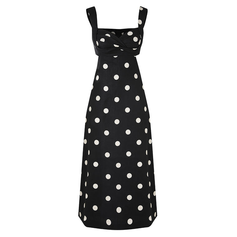 Crush Polka Dot Midi Dress image number null