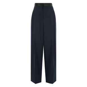 Wool Grain De Poudre Tapered Trousers