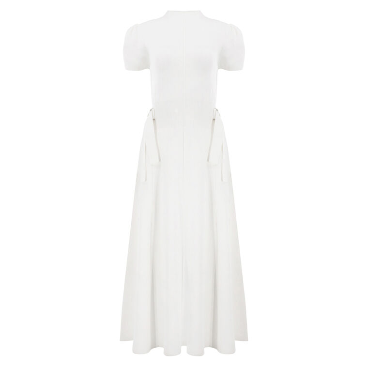 Compact Rib Tulip Dress image number null