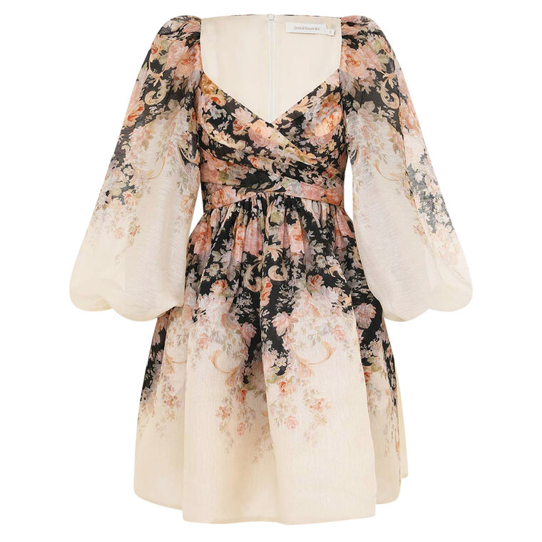 Illustration Draped Mini Dress image number null