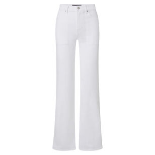 Crosbie Slim Wide-Leg Patch Pocket Jean