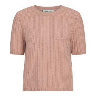 Audrey Float Stitch Short Sleeve Sweater