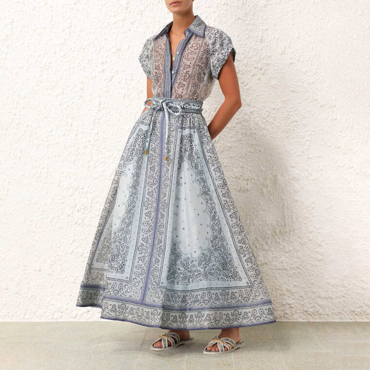 Matchmaker Gathered Midi Skirt image number null