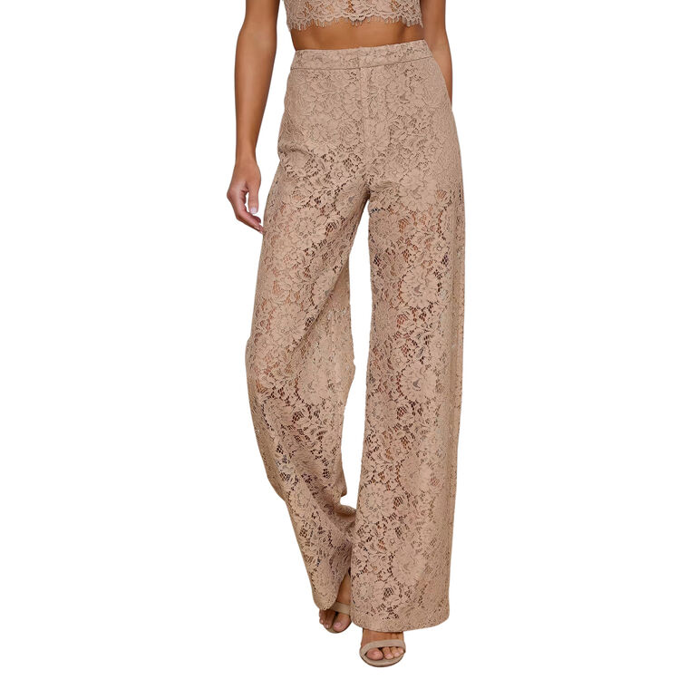 Livvy High-Rise Straight-Leg Lace Trouser image number null