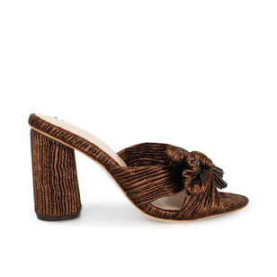 Penny Pleated Knot Mule