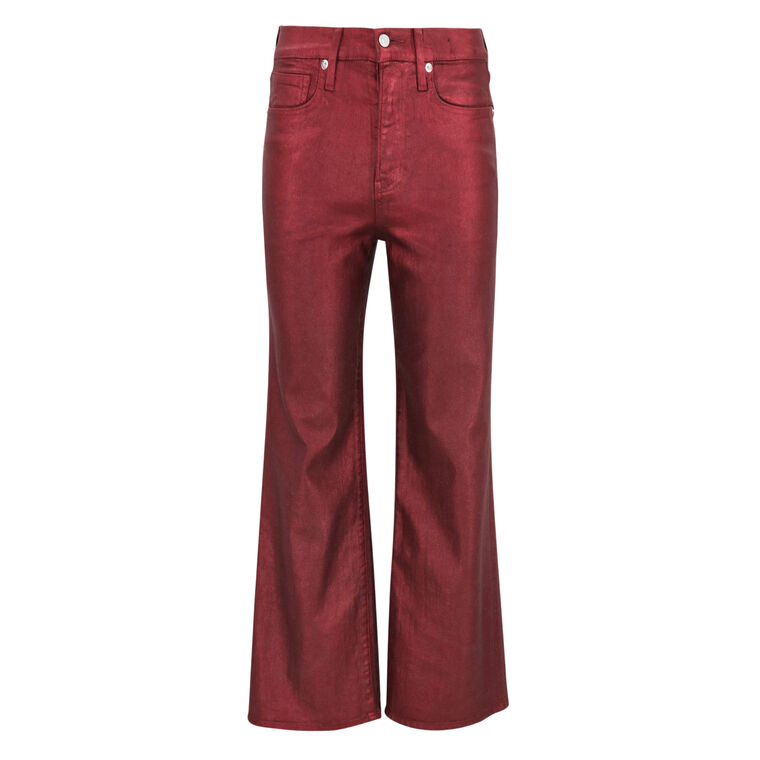 Crosbie Wide Leg Metallic Coated Jean image number null