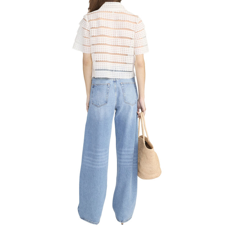 The Lattice Crochet Blouse image number null