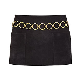 Nita Suede Mini Skirt With Belt