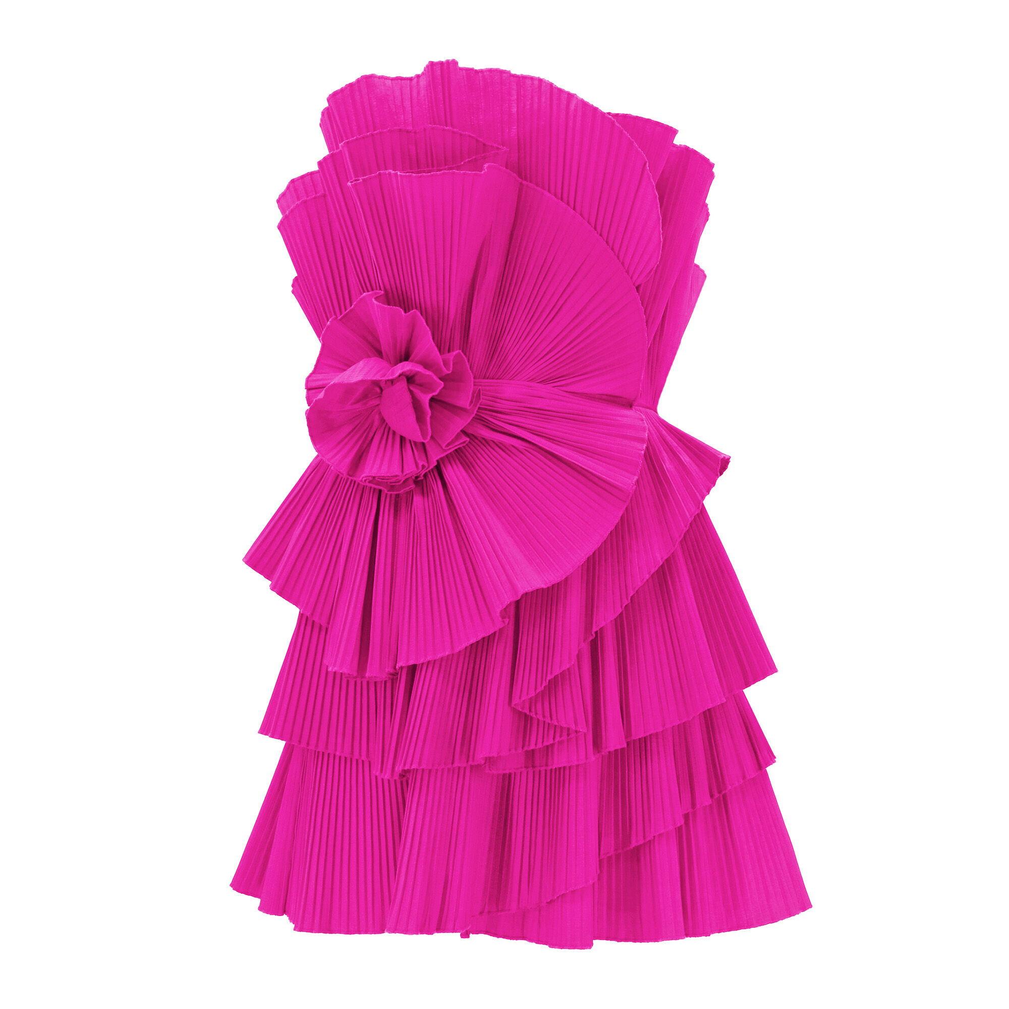 【rose muse】 pleats mini onepiece sizeM Fluid Shoulder Pad Mini Dress – Endless Rose
