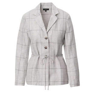 Chappell Plaid Linen Blazer