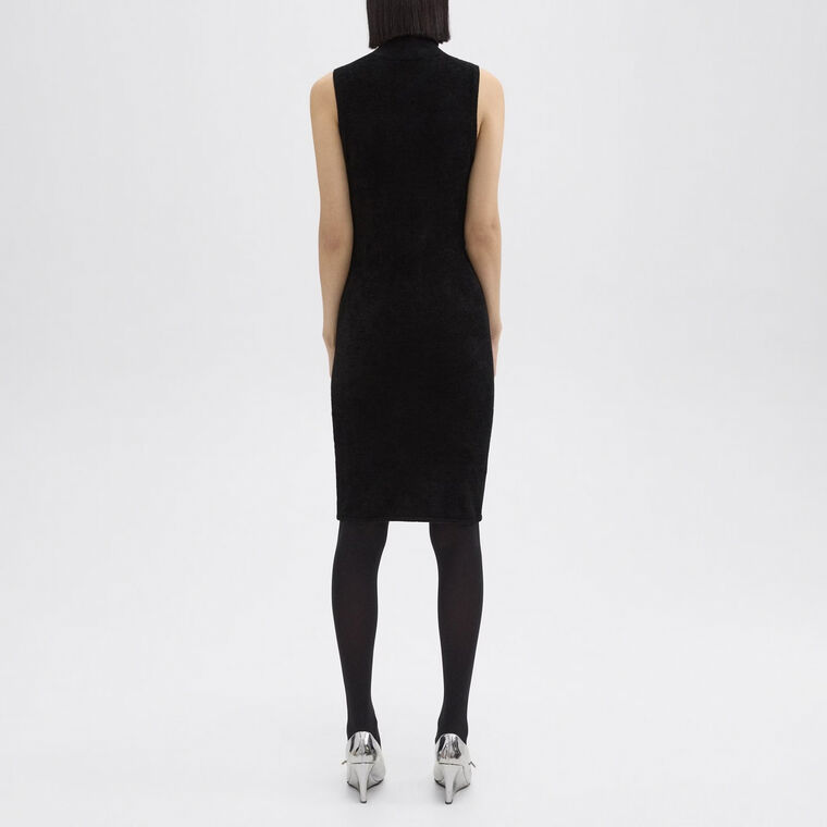 Velvet Turtleneck Dress image number null